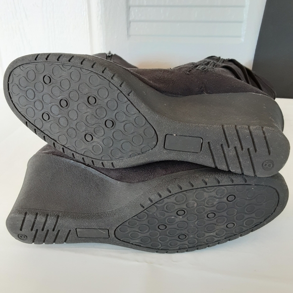 Canyon #🌹16 River Blues Women's Black Boots - Picture 6 of 11